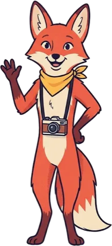 Flick the fox waving
