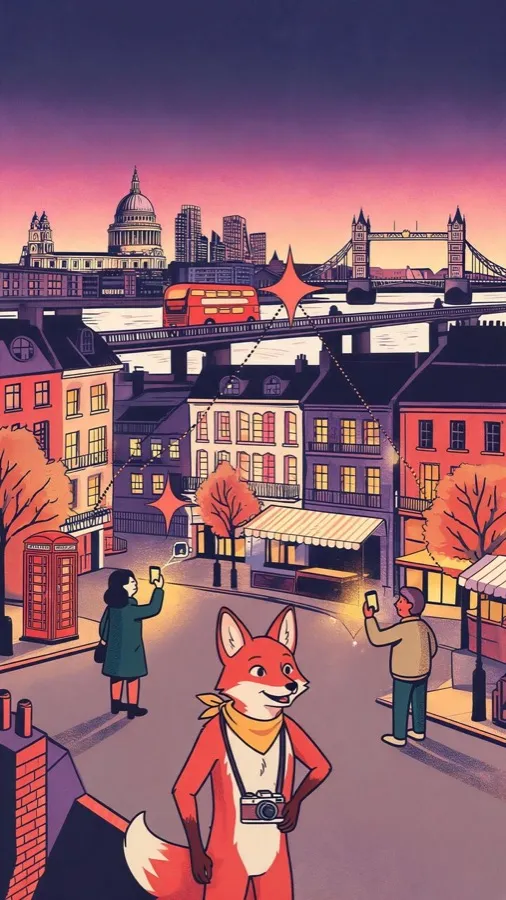 London at dusk